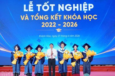 Trường Đại học Khánh Hòa trao bằng tốt nghiệp cho 681 tân cử nhân