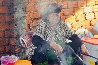 Mang quê hương trong từng chiếc bánh xèo không nhân
