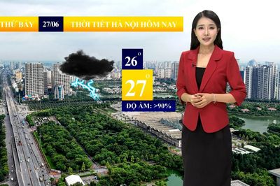 Dự báo thời tiết sáng | 27/06/2026