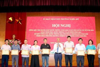 Phường Nghĩa Đô giữ vững nền quốc phòng toàn dân, bảo đảm an ninh từ cơ sở