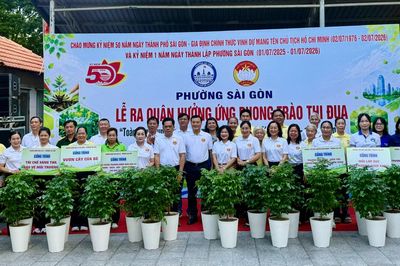 Phường Sài Gòn ra quân bảo vệ môi trường, hướng tới mục tiêu trồng 5.000 cây xanh