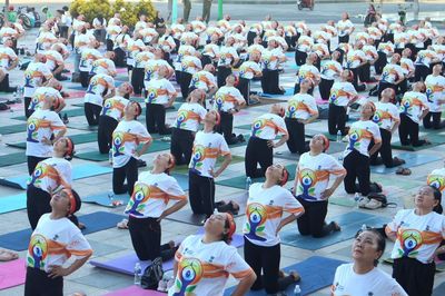 Lâm Đồng: Hơn 500 người đồng diễn nhân Ngày quốc tế Yoga lần thứ 12