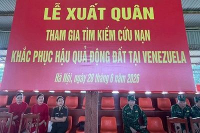 Đoàn cán bộ, chiến sĩ Bộ đội Biên phòng lên đường hỗ trợ khắc phục thảm họa động đất tại Venezuela