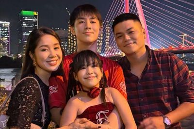 Lê Phương tung ảnh hạnh phúc bên chồng con mừng ngày đặc biệt