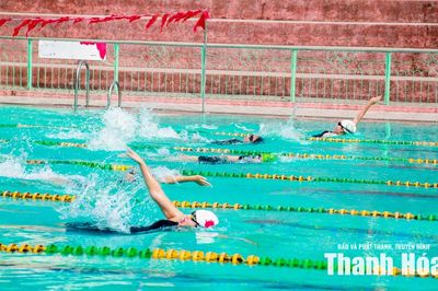 Sôi nổi giải bơi Đại hội Thể dục thể thao tỉnh Thanh Hóa lần thứ X