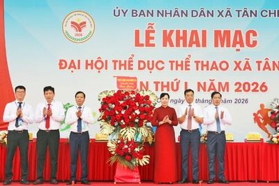 Hơn 1 nghìn vận động viên thi đấu tại Đại hội Thể dục thể thao xã Tân Chi