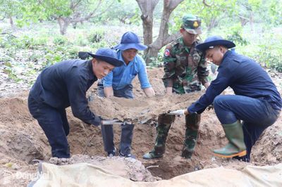 Đội K72 thành phố Đồng Nai tìm thấy 62 hài cốt liệt sĩ tại Vương quốc Campuchia