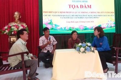 Xã Long Bình: Hướng tới xây dựng môi trường sống an lành, xã không có ma túy