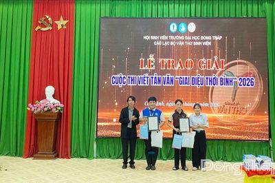 Tổng kết và trao giải cuộc thi viết tản văn 'Giai điệu thời bình' năm 2026