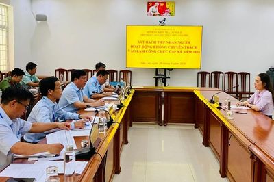 Khai mạc kỳ kiểm tra, sát hạch tiếp nhận người hoạt động không chuyên trách vào làm công chức cấp xã