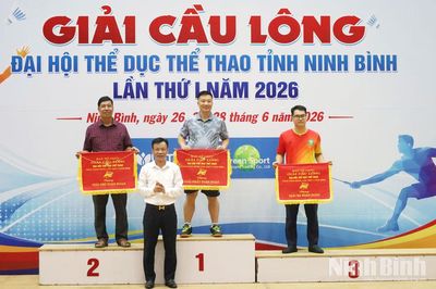Bế mạc Giải Cầu lông Đại hội TDTT tỉnh Ninh Bình lần thứ I