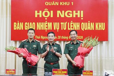 Đại tướng Phan Văn Giang chủ trì Hội nghị bàn giao nhiệm vụ Tư lệnh Quân khu 1