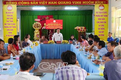 Kiểm tra, đánh giá kết quả thực hiện công tác Mặt trận tại phường Hiệp Thành