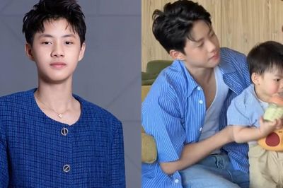 Con trai Anh tài Đăng Khôi càng lớn càng điển trai, được khen ấm áp khi chăm em