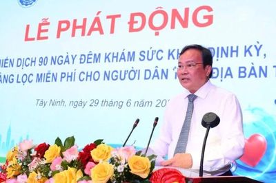 Tây Ninh phát động chiến dịch 90 ngày đêm khám sức khỏe định kỳ, sàng lọc miễn phí cho toàn dân