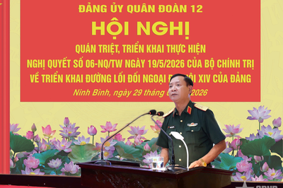 Đảng ủy Quân đoàn 12 quán triệt, triển khai thực hiện Nghị quyết số 06 của Bộ Chính trị