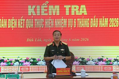 Bộ Quốc phòng kiểm tra toàn diện tại các đơn vị thuộc Bộ Chỉ huy Quân sự tỉnh Đắk Lắk