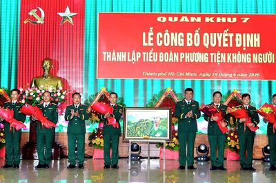 Thành lập Tiểu đoàn Phương tiện không người lái Quân khu 7