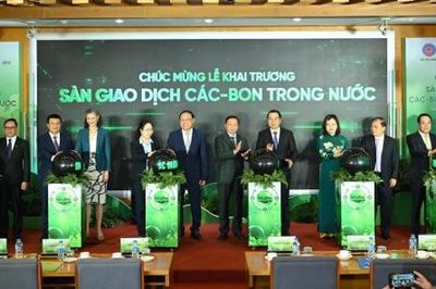 Phiên giao dịch carbon trong nước đầu tiên ghi nhận giá chào bán thấp nhất 135.000 đồng/tấn CO2e