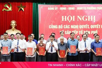 Phường Thành Sen kiện toàn tổ chức bộ máy cán bộ tổ dân phố sau sắp xếp
