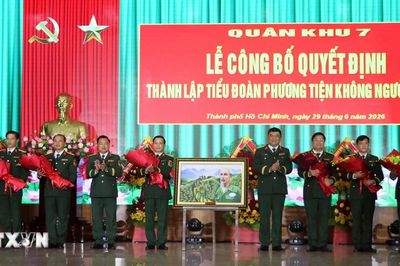 Thành lập Tiểu đoàn Phương tiện không người lái thuộc Bộ Tham mưu Quân khu 7