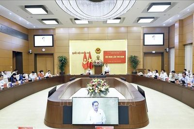 Chủ tịch Quốc hội Trần Thanh Mẫn dự Hội nghị lần thứ năm Ban Chấp hành Đảng bộ Quốc hội