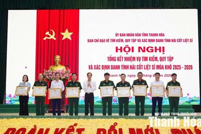 Tổng kết công tác tìm kiếm, quy tập hài cốt liệt sĩ mùa khô 2025-2026