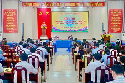 Đảng bộ xã Giang Thành sơ kết tình hình thực hiện nhiệm vụ 6 tháng đầu năm 2026