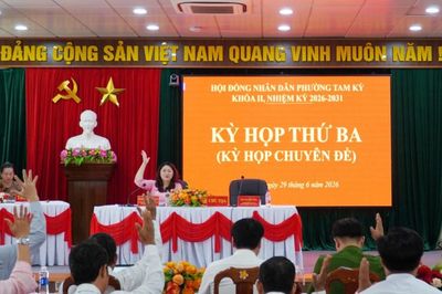 HĐND phường Tam Kỳ thông qua nghị quyết về sắp xếp khối phố