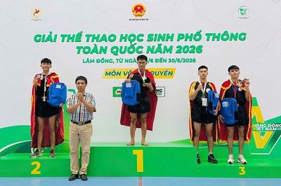 Đoàn học sinh Đồng Nai đoạt 9 huy chương tại Giải thể thao học sinh phổ thông toàn quốc