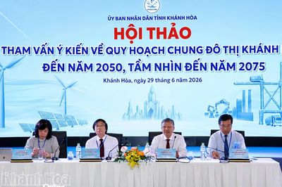 Hội thảo tham vấn ý kiến về Quy hoạch chung đô thị Khánh Hòa đến năm 2050, tầm nhìn đến năm 2075
