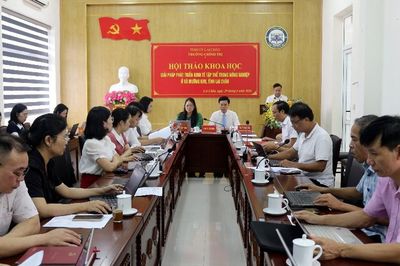Hội thảo khoa học 'Giải pháp phát triển kinh tế tập thể trong nông nghiệp ở Mường Kim'