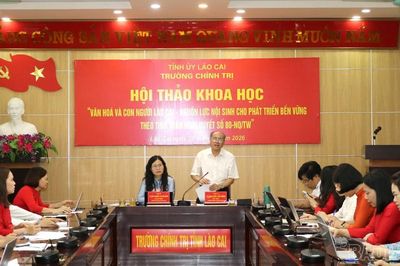 Hội thảo khoa học cấp tỉnh 'Văn hóa và con người Lào Cai - nguồn lực nội sinh cho phát triển bền vững theo tinh thần Nghị quyết số 80-NQ/TW'