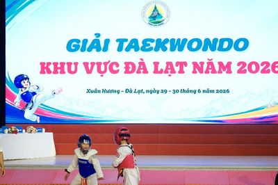 210 vận động viên tranh tài tại Giải Taekwondo khu vực Đà Lạt năm 2026