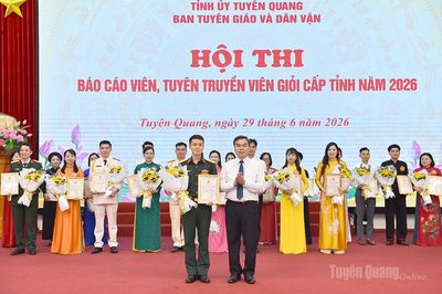 Thí sinh Vùi Xuân Thanh, Đảng bộ xã Đồng Văn đoạt giải Nhất Hội thi Báo cáo viên, tuyên truyền viên giỏi năm 2026