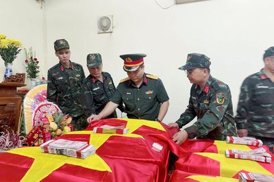 Tìm thấy 2 hài cốt liệt sĩ và 1 ngôi mộ tập thể trên tuyến biên giới
