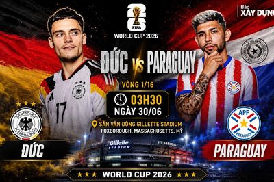 Nhận định, dự đoán tỷ số Đức vs Paraguay (3h30 ngày 30/6), vòng 1/16 World Cup 2026