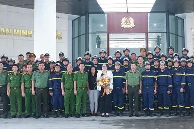 Lễ xuất quân đoàn công tác Bộ Công an tham gia cứu hộ thảm họa động đất Venezuela