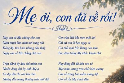 'Mẹ ơi, con đã về rồi' – Khúc tri ân từ những cuộc trở về
