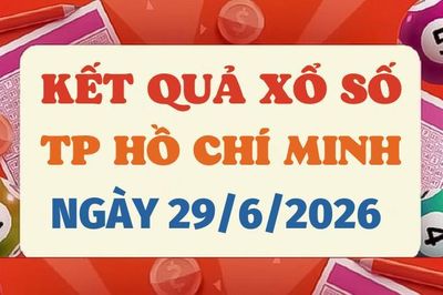 Trực tiếp kết quả xổ số TP.HCM hôm nay 29/6/2026 - XSHCM 29/6
