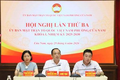 Phường Cửa Nam lấy ý kiến hoàn thiện Đề án sắp xếp Ban Công tác Mặt trận tổ dân phố