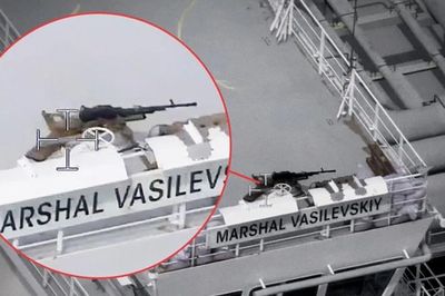 Nga lắp súng máy hạng nặng Kord cho tàu chở LNG ở biển Baltic