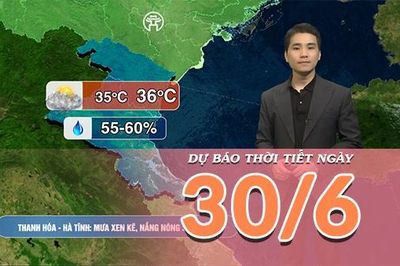[Video] Dự báo thời tiết ngày 30/6/2026: Mưa dông gia tăng, nắng nóng giảm mạnh trên cả ba miền