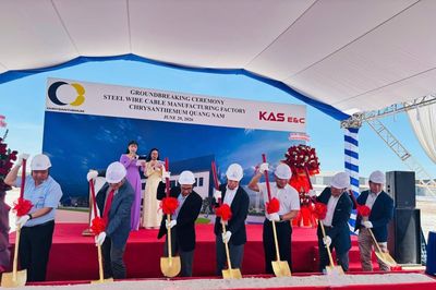 Khởi công Nhà máy sản xuất cáp thép 6.000 tấn/năm tại KCN Tam Thăng 2