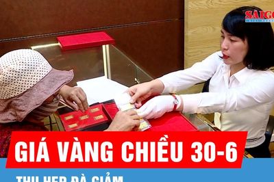 Giá vàng thu hẹp đà giảm trong chiều 30-6