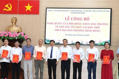 Phường Bình Đông còn 30 khu phố sau sắp xếp