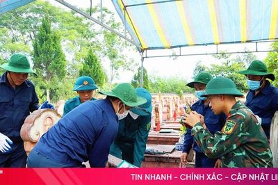 Lấy mẫu ADN 84 hài cốt liệt sĩ chưa xác định thông tin tại Hương Khê
