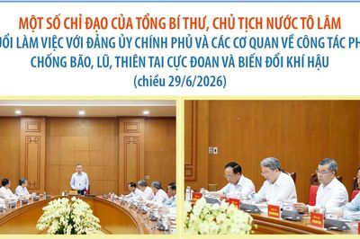 Tổng Bí thư, Chủ tịch nước Tô Lâm đề nghị rà soát, cập nhật toàn bộ kịch bản thiên tai năm 2026