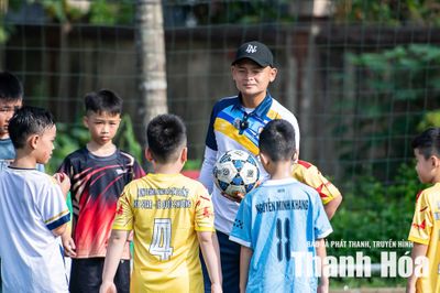 'Messi xứ Thanh' Lê Quốc Phương lần đầu cầm quân tại Giải Bóng đá Nhi đồng Cúp Báo và Phát thanh, truyền hình Thanh Hóa