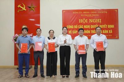 Xã Thanh Phong giảm còn 6 thôn sau sắp xếp
